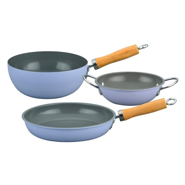 PACK SARTEN + WOK FAMILY COOK DORAL - LILA