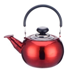 Tetera de Té Doral Diana: Acero Inoxidable 0.8 L con Filtro – Roja