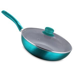 Wok Montecarlo 30 Cms Antihaderente Titanio – Doral – Turquesa