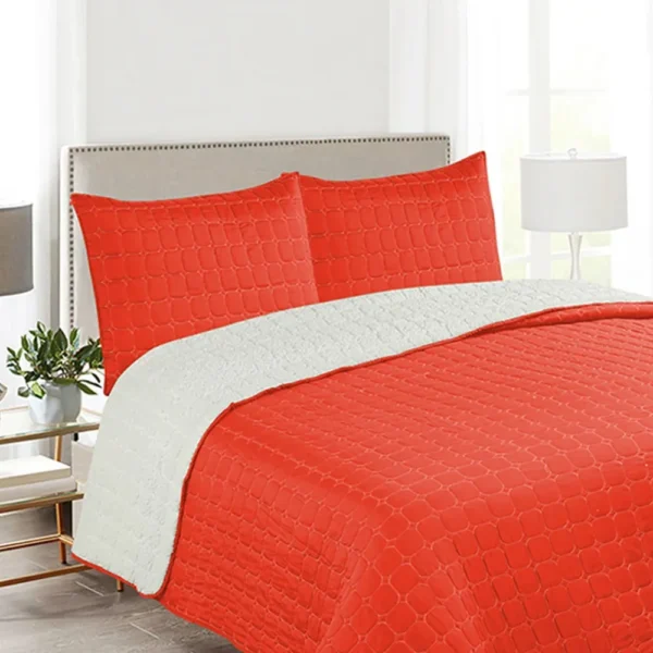 QUILT SHERPA LISO 2.0 PLAZAS CORAL – MARCA DORAL