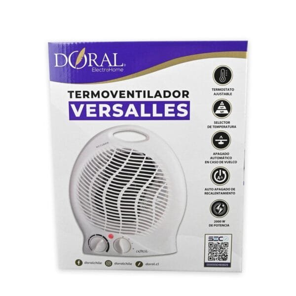 TERMOVENTILADOR CON ROTACION 2000W MARSELLA - DORAL - Imagen 2