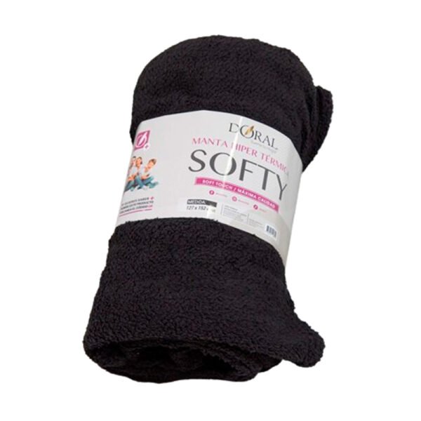 Manta Softy Lisa - Doral Negra