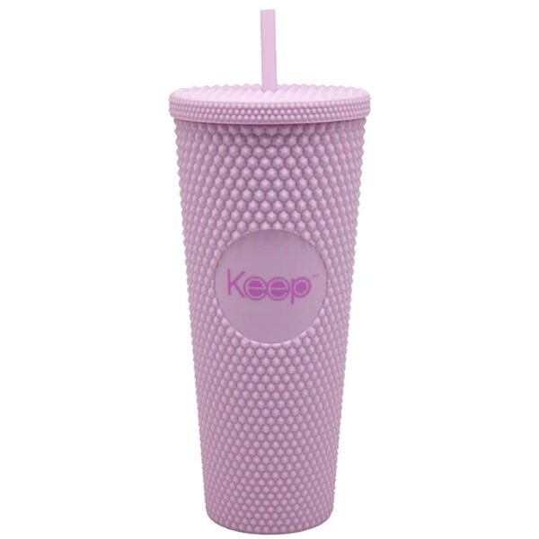 Vaso tumbler bombilla 710 ml Keep – Lila