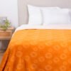 Frazada Polar Sherpa Estampado 2.0 Plazas Amarillo - Mashini