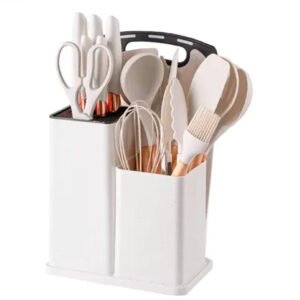 Set De Cocina Juego De Utensilios De Silicona De 18 Piezas generico Blanco