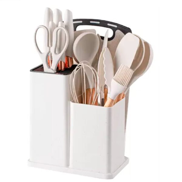 Set De Cocina Juego De Utensilios De Silicona De 18 Piezas generico Blanco