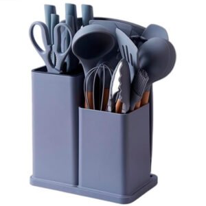 Set De Cocina Juego De Utensilios De Silicona De 18 Piezas generico Gris