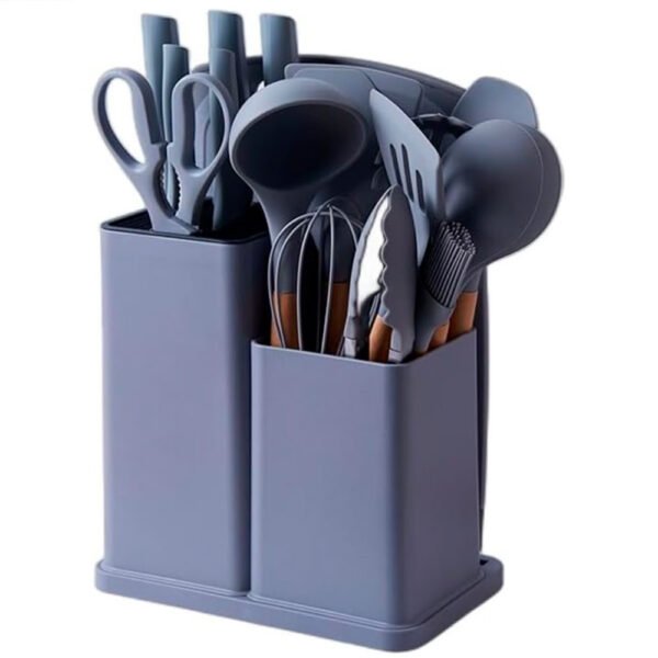 Set De Cocina Juego De Utensilios De Silicona De 18 Piezas generico Gris