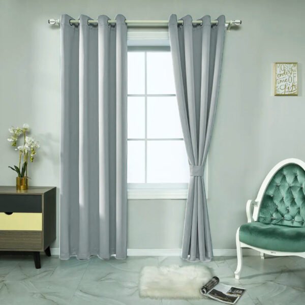 Set Cortinas Blackout Victoria 4 Piezas – Doral Gris