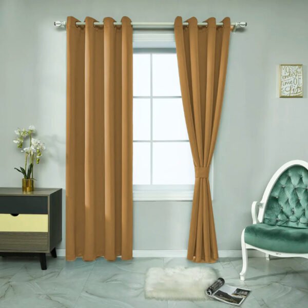 Set Cortinas Blackout Victoria 4 Piezas – Doral Mostaza