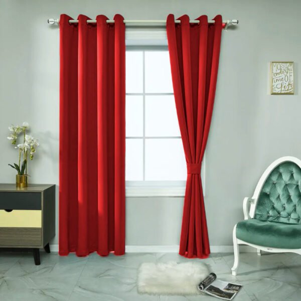 Set Cortinas Blackout Victoria 4 Piezas – Doral Rojo