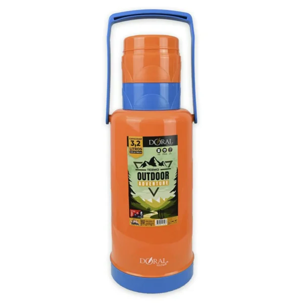 Termo Outdoor C/Manilla Adventure 3200 ml Naranja - Doral