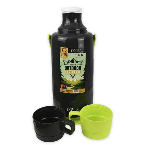 Termo Outdoor C/Manilla Adventure 3200 ml Negro - Doral - Imagen 2