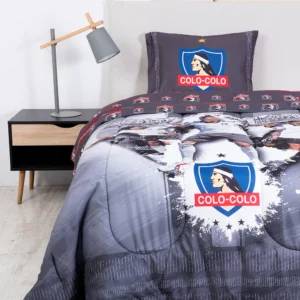 Plumón Reversible Colo Colo 1.5 Plazas Vidal Gris