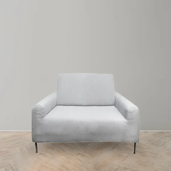 Funda de Sillón Anastasia Cuadrado 1 Cuerpo  Gris Claro – Doral