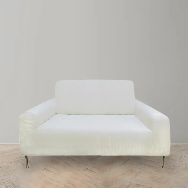 Funda de Sillón Anastasia Cuadrado 2 Cuerpo Beige – Doral