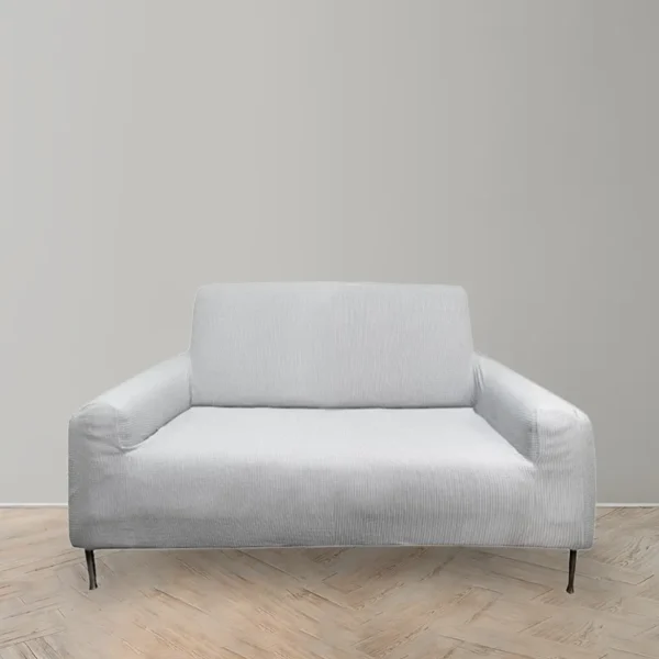 Funda de Sillón Anastasia Cuadrado 2 Cuerpo Gris Claro – Doral