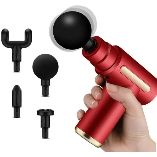 Pistola De Masaje Muscular GUN - Rojo - Imagen 2