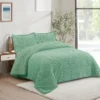Cubrecama Plush Deluxe Con Sherpa 1.5 Plazas Verde – DORAL