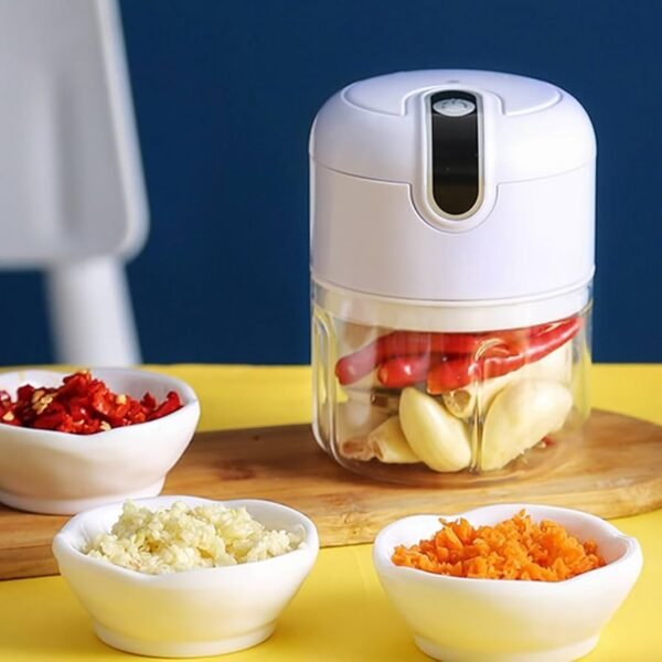 Mini Picadora De Ajo Eléctrica Inalámbrica, Procesador De Alimentos Para Bebés, Licuadora De Alimentos, Verde, 250ML