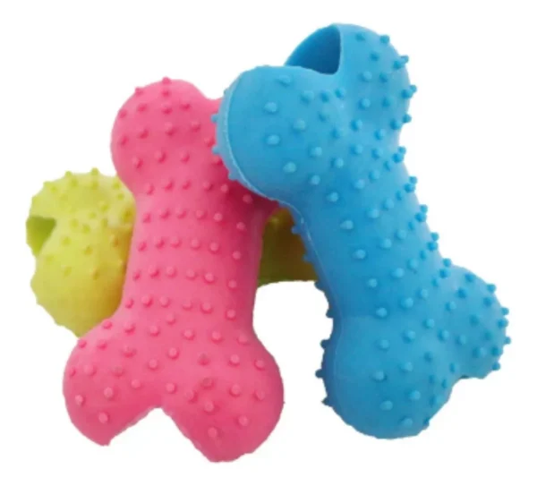 Juguete Hueso Para Perro De Goma Porta Alimento Snacks - Nobleza