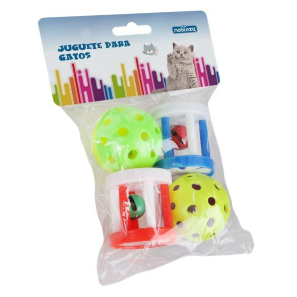 Set de 4 Cascabeles para Gatos - Nobleza