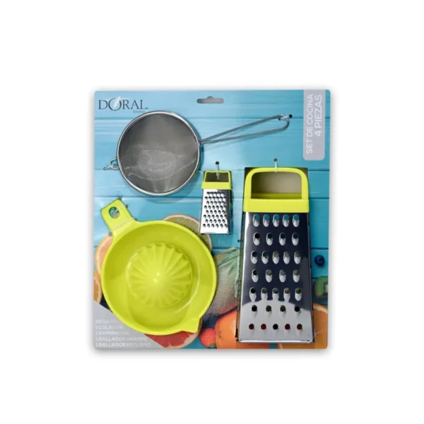 Set de Cocina 4 Piezas Verde – Doral