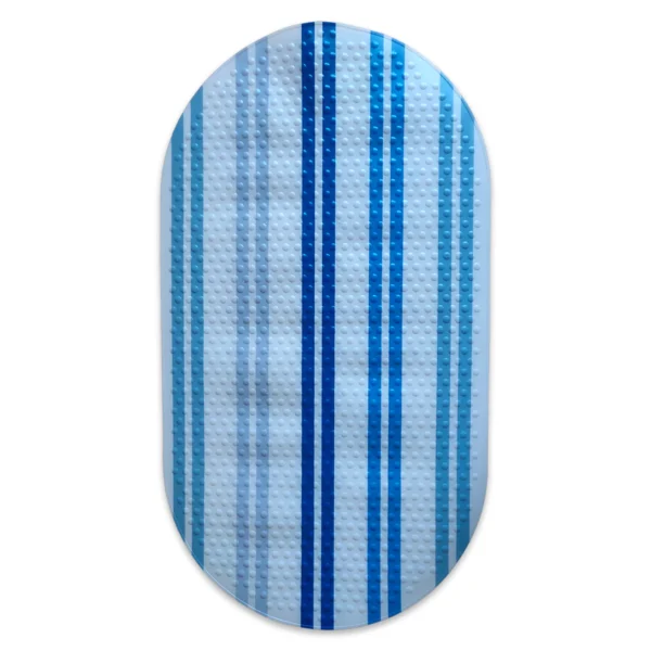 Piso de Ducha Antideslizante Ovalado (38 x 69.5 cm) Celeste – Doral