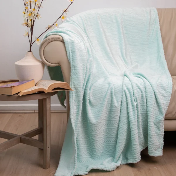 Manta Flannel Outboss Deluxe Turquesa – Doral (127×152 cm)