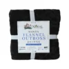 Manta Flannel Outboss Deluxe Negro – Doral (127×152 cm) - Imagen 2