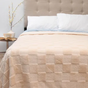 Frazada Flannel Outboss Deluxe 2.0 Plazas Beige - Doral