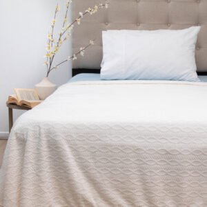Frazada Flannel Outboss Deluxe 1,5 Plazas Crudo - Doral
