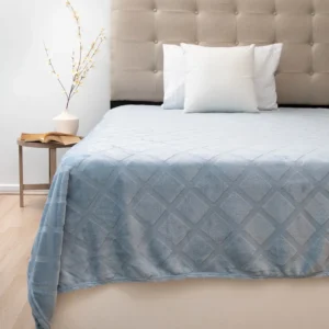 Frazada Flannel Outboss Deluxe 2.0 Plazas Celeste – Doral