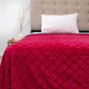 Frazada Flannel Outboss Deluxe 1,5 Plazas Guinda – Doral