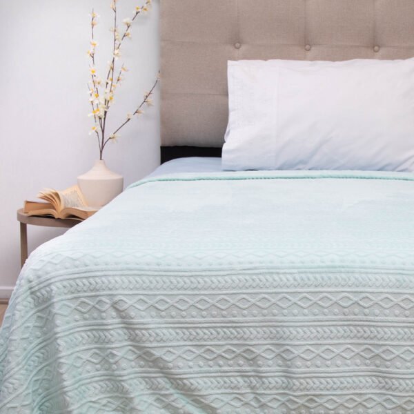 Frazada Flannel Outboss Deluxe 1,5 Plazas Turquesa – Doral