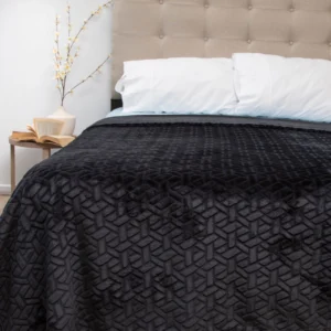 Frazada Flannel Outboss Deluxe 2.0 Plazas Negro – Doral
