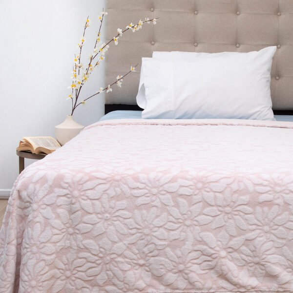 Frazada Flannel Outboss Deluxe 1,5 Plazas Rosa – Doral