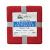 Frazada Flannel Outboss Deluxe 1,5 Plazas Rojo – Doral - Imagen 2