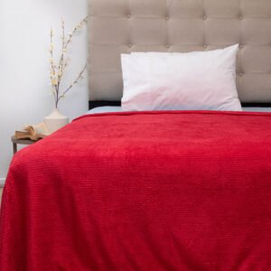 Frazada Flannel Outboss Deluxe 1,5 Plazas Rojo – Doral