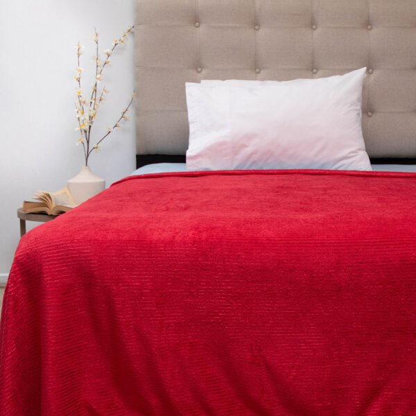 Frazada Flannel Outboss Deluxe 1,5 Plazas Rojo – Doral