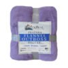 Frazada Flannel Outboss Deluxe 2.0 Plazas Violeta – Doral - Imagen 2