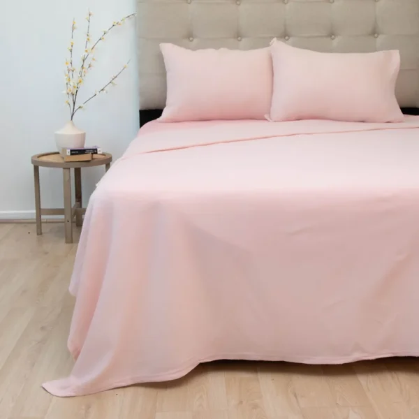 Juego de Sábanas Polar Lisas Compose 2 Plazas Rosa – Doral