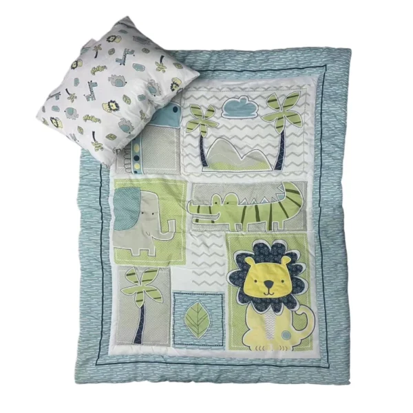 Set Cubrecama Cuna + Cojin Leon - Marca Chantilly