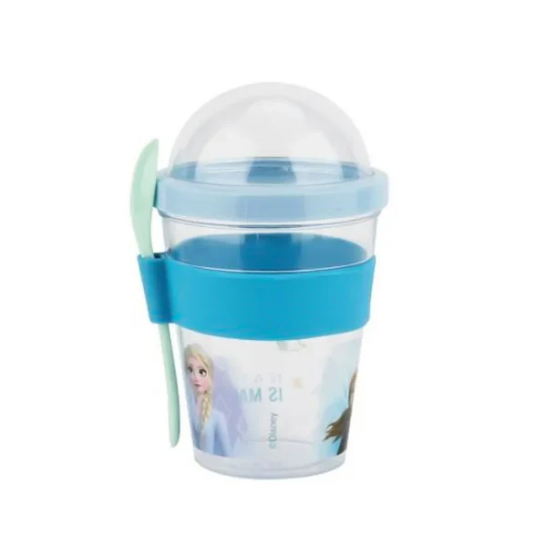 Vaso Yogurt Cereal Disney BPA Free con Cuchara Frozen