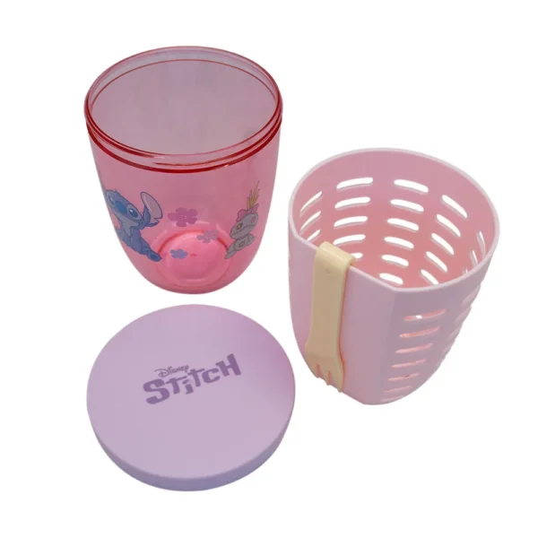 Porta Frutas Stitch 600ml - Libre de BPA - Imagen 3