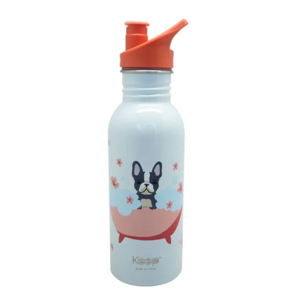 Botella Metálica Keep 600ml/20oz - Diseño "Pet Flower"