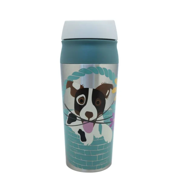 Mug Botón Keep Pet Flower 450ml
