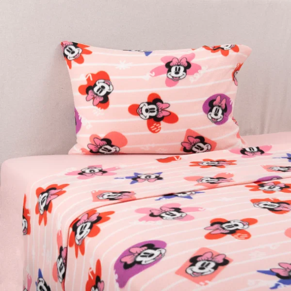 Sábana 1.5 Plazas Polar Estampado Disney Minnie Vintage
