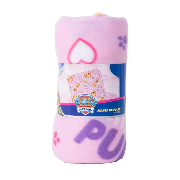 Manta Polar 115x130 cms Paw Patrol niña - Imagen 2