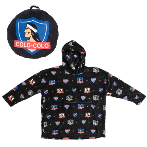 Poncho convertible en Cojín Infantil Colo-Colo